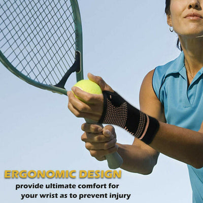 Copper Wrist + Hand Compression Brace