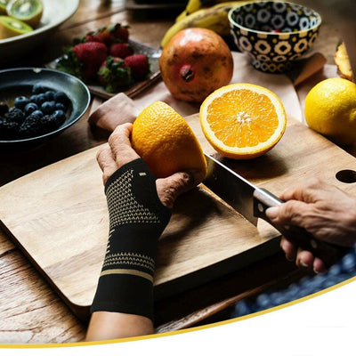 Copper Wrist + Hand Compression Brace