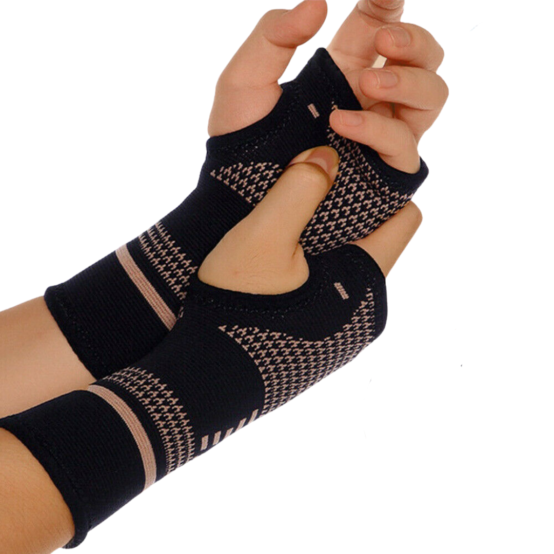 Copper Wrist + Hand Compression Brace