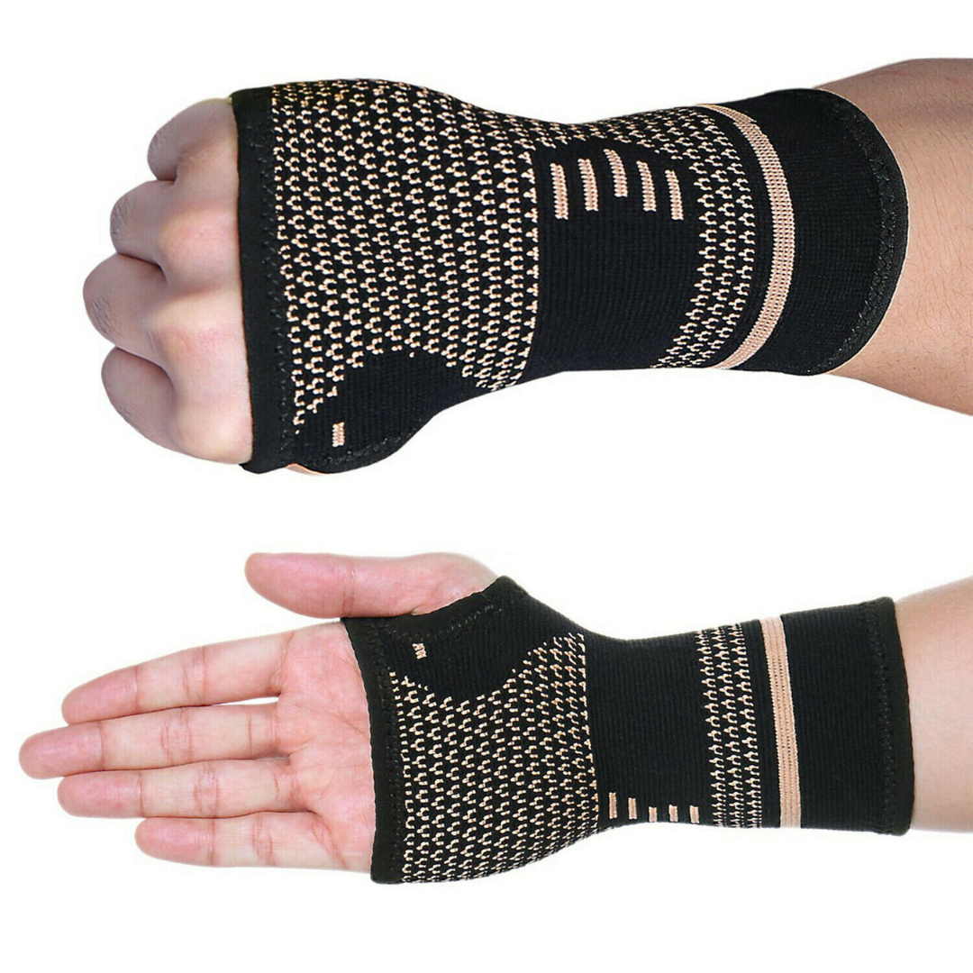 Copper Wrist + Hand Compression Brace