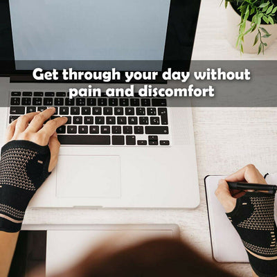 Copper Wrist + Hand Compression Brace
