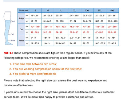 Micro Thigh High Compression Stockings
