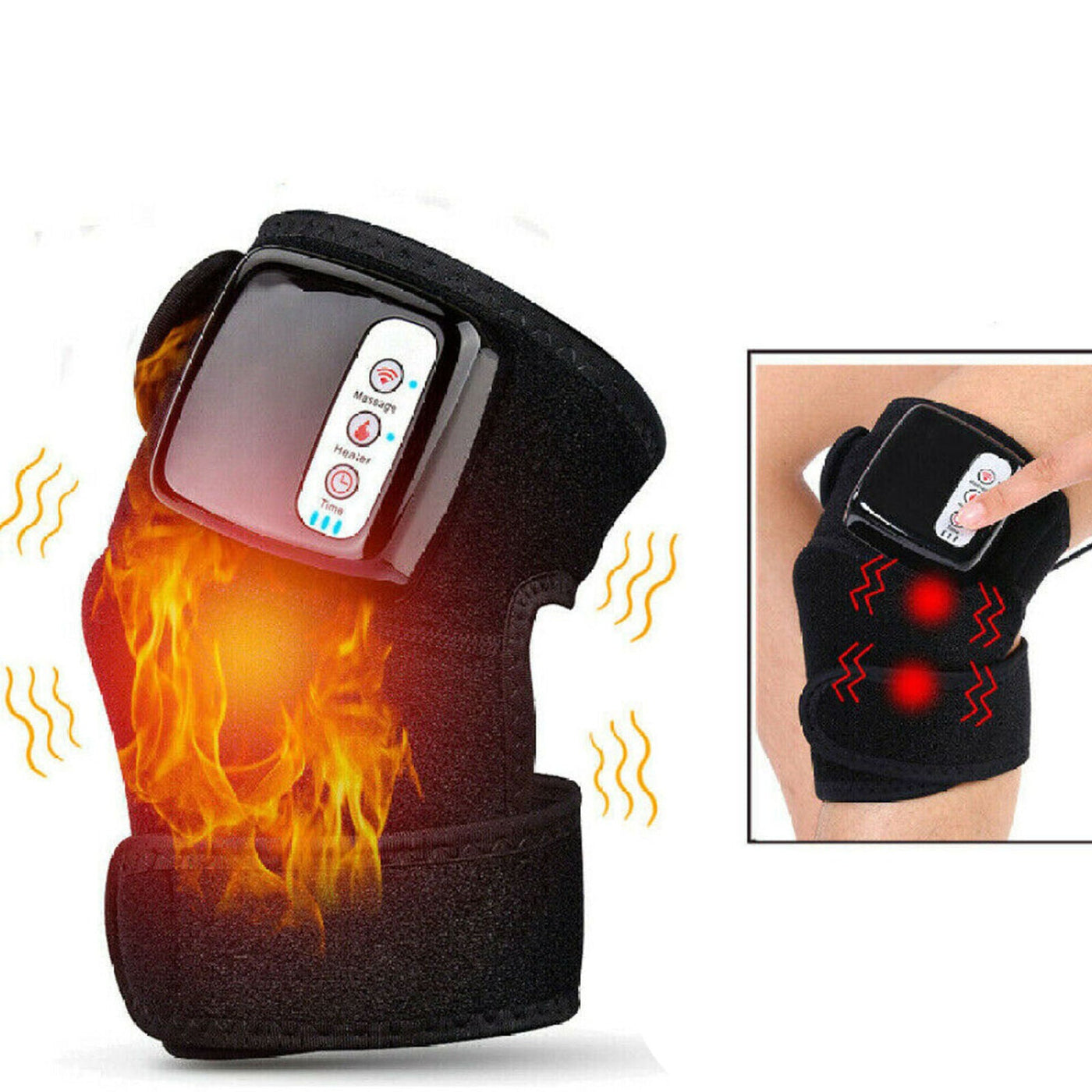 Rechargeable Heated Knee Massager for Arthritis & Pain Relief