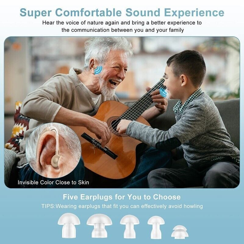 Premium Rechargeable Behind Ear Hearing Aid
